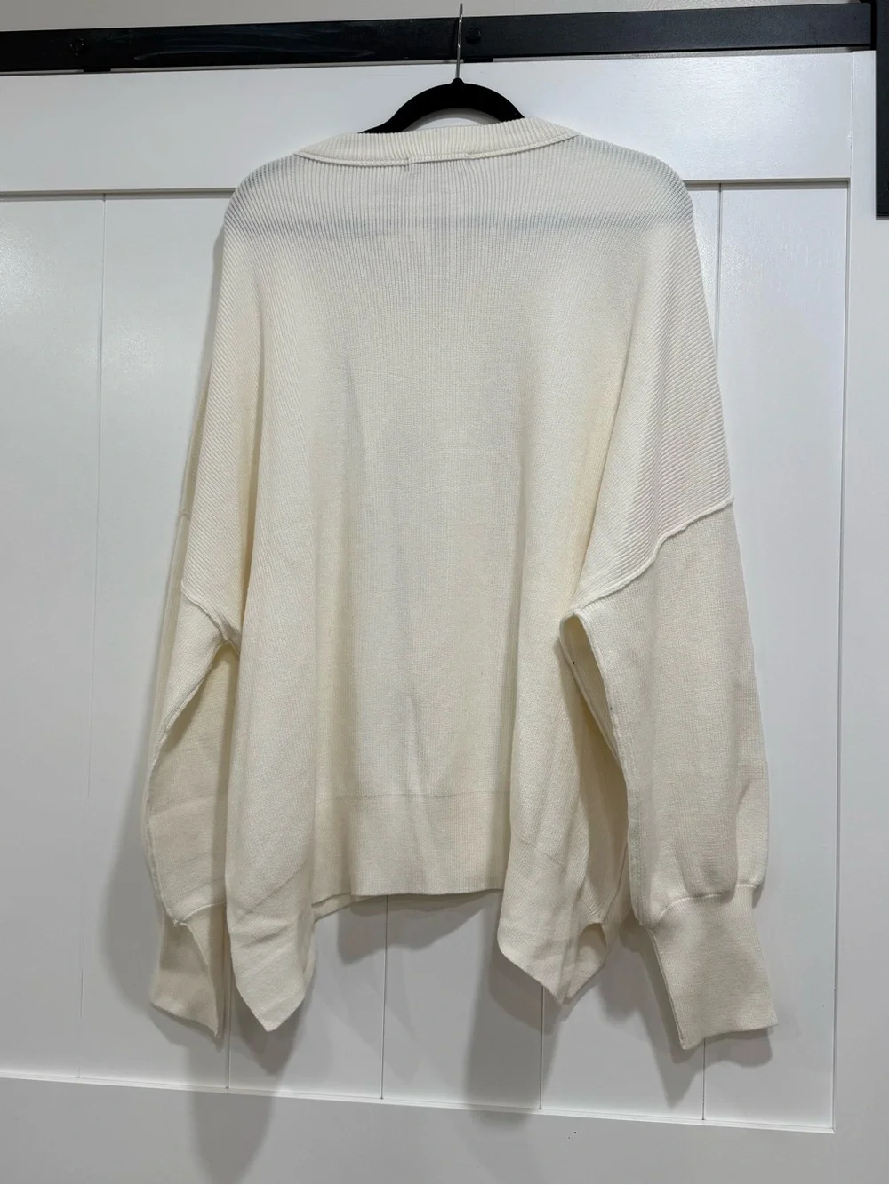 Oversized Crewneck Sweater in Cream